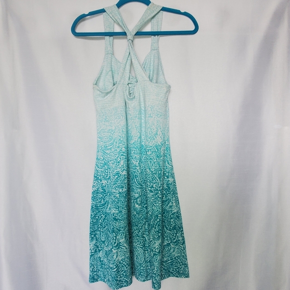 Turquoise Ombre Patterned Dakini Dress - Picture 2 of 5